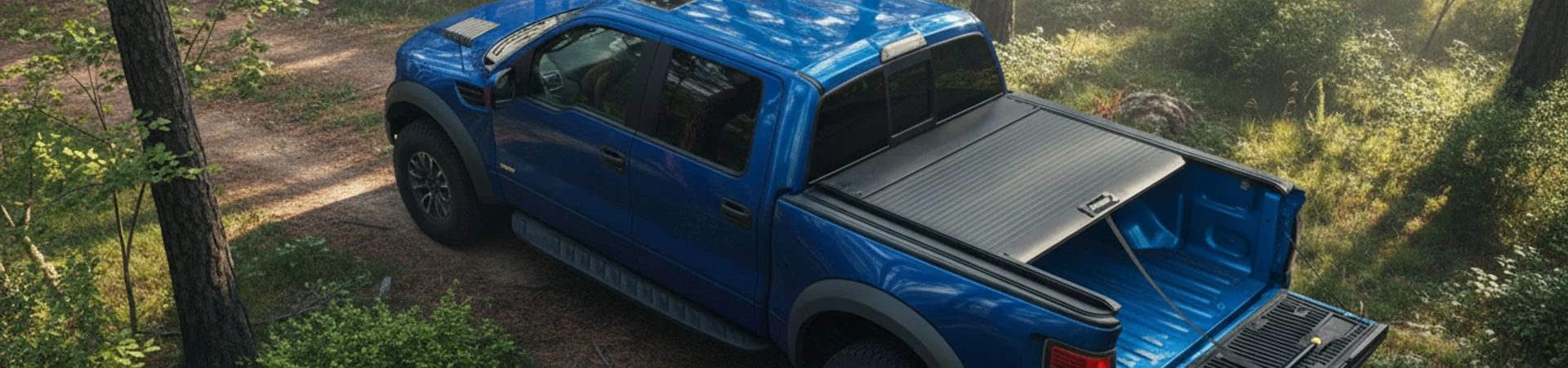 Ręczna, chowana pokrywa bagażnika z twardego aluminium